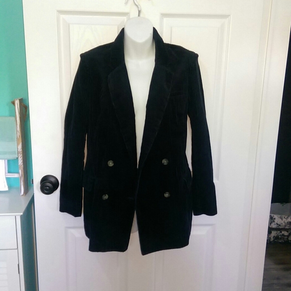 💥3/$60💥NWT JDY Courdroy Navy Blue Blazer - Picture 2 of 12
